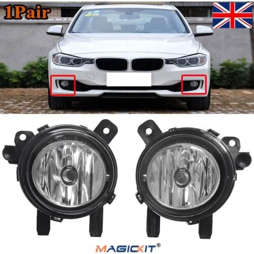 MagicKit 2Pcs Front Fog Light Lamp Cover Emark Without Bulb For BMW 3 Series F20 F22 F23 F30 F31 F32 F33 F34 F35 F36 2011-2016