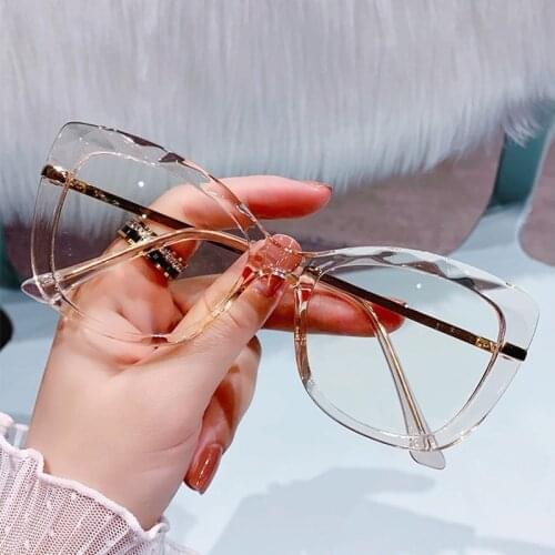 Fashion Sexy Colorful Cat Eye Anti-blue Glasses Frame Women Vintage Optical Transparent Eyeglasses Female Computer Spectacles