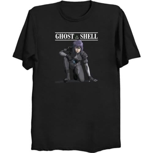 Ghost In The Shell T-Shirt Men Section Motoko Arise Anime Batou Gits Cotton Tee Short Sleeve Men T Shirts Idea Tops