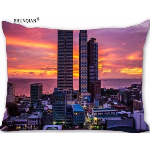 New Manila Pillow Case Custom Wedding Pillowcase Cover Cases Gift Zippered Rectangle Pillow Case 18-1-30