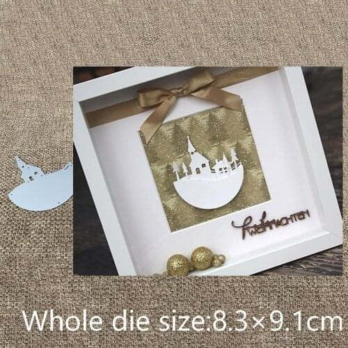 New Design Craft Metal Cutting Die cut dies building semicircle decoration scrapbook Album Paper Card Craft Embossing die