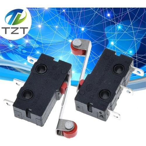 10pcs New Micro Roller Lever Arm Normally Open Close Limit Switch KW12-3 KW11-N Free Shipping
