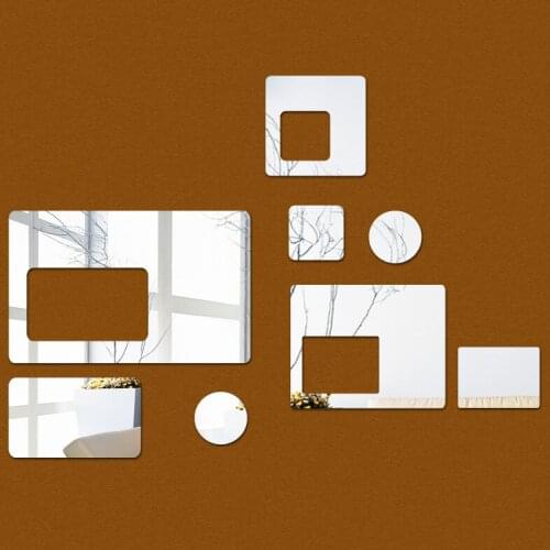 New diyMulti-piece Package wall sticker europe mirror surface 3d home decoration decor stickers acrylic