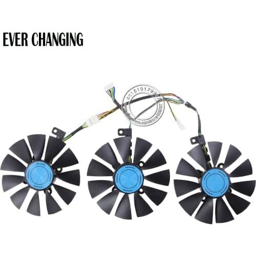 Cooling fan inside diameter 87MM For ASUS Dragon GTX1070 TOP 8G RGB light version