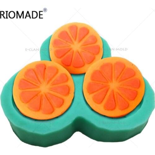 Orange Silicone Mold Cake Decorating Tools Handmade Soap Molds Pudding Jelly Dessert Chocolate Fruit Shape Mould S0075CZ