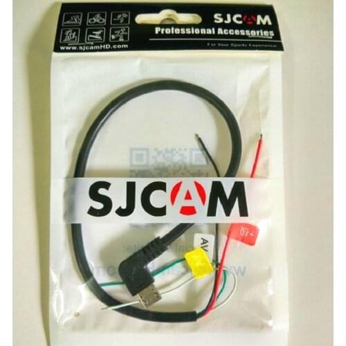 SJCAM Original AV Cable For SJCAM M10 SJ4000 SJ5000 Series Sport Action Camera SOOCOO C30 S100 EKEN H3 H8 FPV Video Output Cable