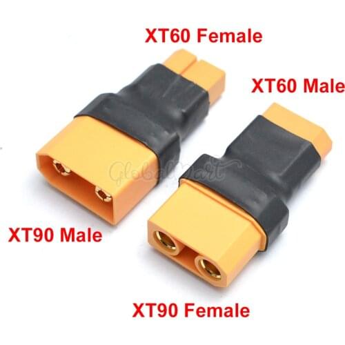 XT60 Plug Male / Female To XT90 Female / Male Connector Conversion Adapter No Wire for RC Airplane Quadcopter Parts