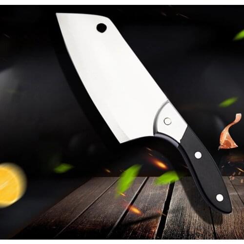SHUOJI Professional Kitchen Knife 7 Inch Sharp Blade Chopping Chef Knife 5Cr15 Stainless Steel Cooking Knife 58HRC Cleaver Tool