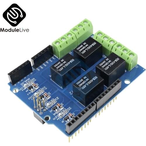 Relay Shield Interface 5V 4 Four Channel 4-CH Module For Arduino Signal Control Power Expansion Drive Board DC Red Indicator
