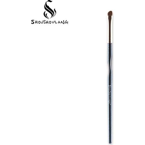 Shoushoulang Professional Handmade Make Up Brush Angled Eyeliner Brush Q-23 Natural Horse Hair Makeup Brush