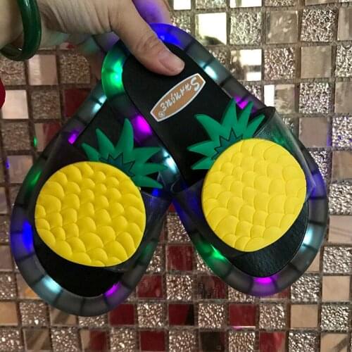 NEW Boy Girl Slippers Party Children Shoes Pink Baby Bathroom Kids Birthday Princess Light Up Dance Shoes