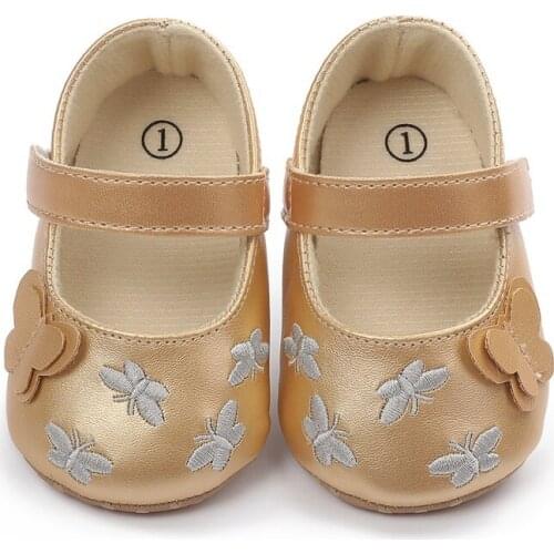 Fashion Baby Girls Shoes Cute Newborn First Walker Shoes Infant Princess Soft Sole Bottom Anti-slip Shoes