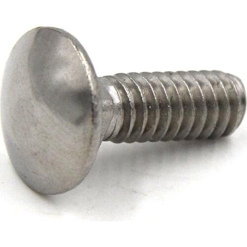 2-15Pcs M6 M8 M10 M12 304 Stainless Steel Carriage Screws Round Head Square Neck Bolt Anti-theft Screw Computer Desk Accessories