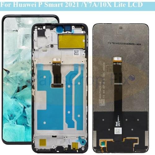 6.67"LCD Display For Huawei P Smart 2021 LCD Display Y7A Display LCD Screen Touch Digitizer Assembly for Honor 10x Lite LCD