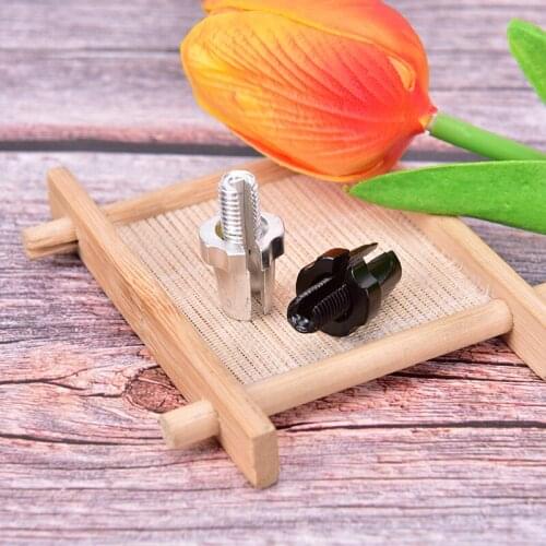 1pc Alloy M7 Bicycle Screw Fixing Nuts Steering Bike Braking Cable Accessories Aluminium Alloy Random Color