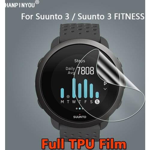 10Pcs For Suunto 3 / Fitness Smart Watch Ultra Clear Slim Full Cover Soft TPU Hydrogel Film Screen Protector -Not Tempered Glass