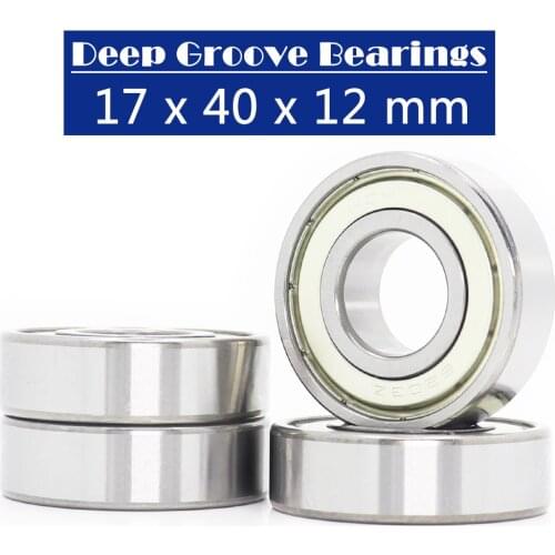6203ZZ Bearing 17*40*12 mm ABEC-3 ( 4 PCS ) For Machinery Saws Deep Groove 6203 Z ZZ Ball Bearings 6203Z