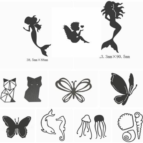 Alk Spring Animals Butterfly Shape Metal Cutting Dies Stencil Scrapbook Album Embossing For Gift Card Making Handcrafts 2019 new