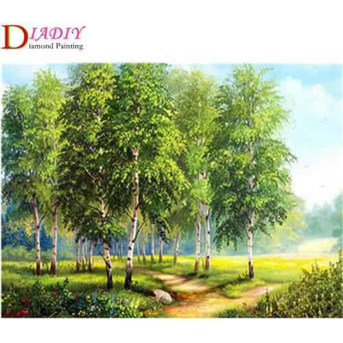 Diamond Embroidery Sale Landscape Cross Stitch Mosaic Tree 5D DIY Full Square Diamond Painting Kit Needlework Crafts