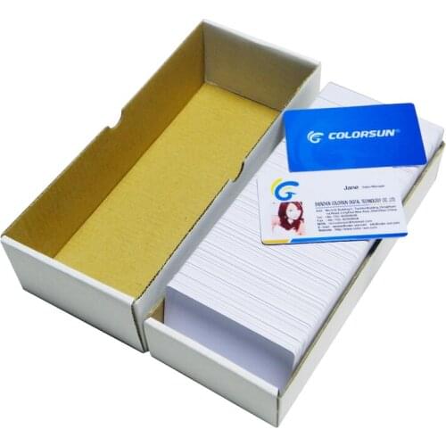 White Blank Card 20Pcs/Pack PVC Smart Card Tag CR80 30 Mil Graphic Quality Blank White PVC Credit Card ID Card With Chip