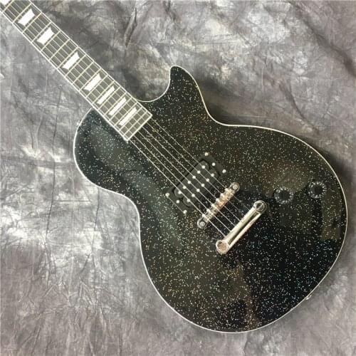 Free Shipping Factory Custom Shop New High Quality Lp Custom Black Gold Electric Guitar