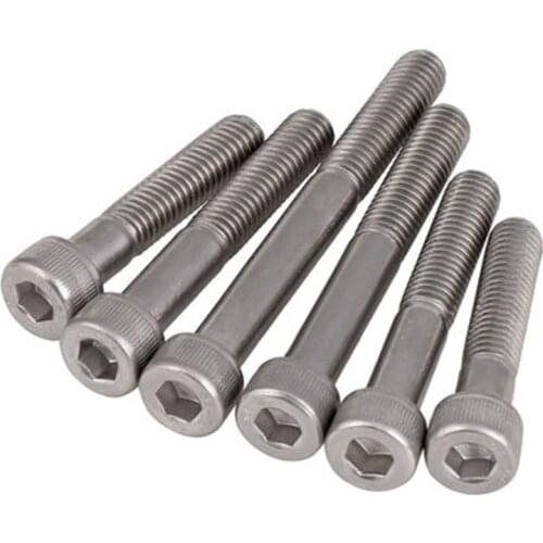 2pcs M10 304 stainless steel Thin heads socket cap head screws Short sides screw bolts 16mm-40mm Length