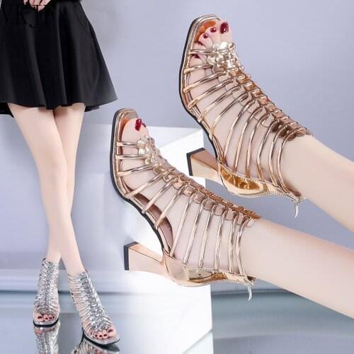 High-heeled Sandals 2021 Summer Fashion Hollow Women Shoes Temperament Dress Shoes Toe Sexy Women Sandals