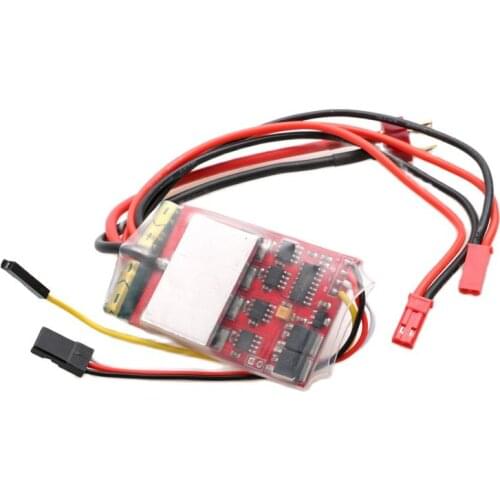 1pc Dual Way Bidirectional 20Ax2 Brushed ESC 380 Motor 2S 3S Lipo Differential Speed Controller w 5V 3A BEC for RC Tank Boat Car