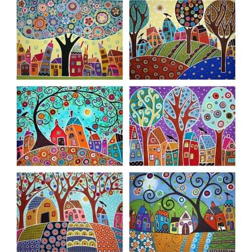 Evershine Diamond Painting Full Square Cross Stitch Mosaic Full Layout Rhinestone Embroidery Scenery Crafts Needlework