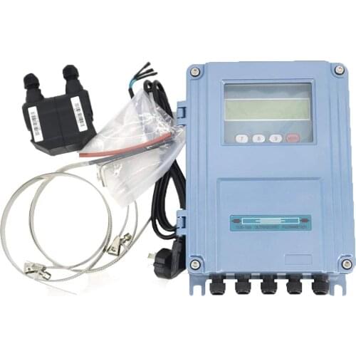 Fixed Ultrasonic Water Oil Flowmeter Flow Meter DN300~6000mm with L2 Transducer Large Size -30~160C TDS-100F1-L2