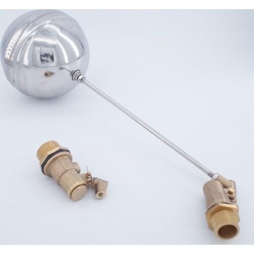 GOGO ATC High quality DN15 DN20 Cold and Hot Water Tank Liquid Level Metal Float Valve 1/2" 3/4" Body brass toilet valve