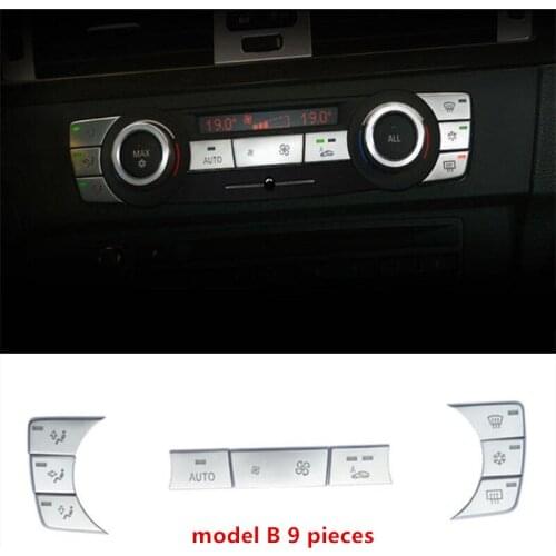 Air Conditioning Buttons Sequins Cover Trim For BMW 3 Series E90 318 320i 2005-2012 Chrome ABS Car Styling Interior Modified