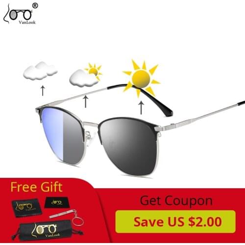 Anti Blue Ray Light Blocking Computer Glasses Gamer Photochromic Sunglasses For Men Women Chameleon Lens Eyeglasses Frame UV400