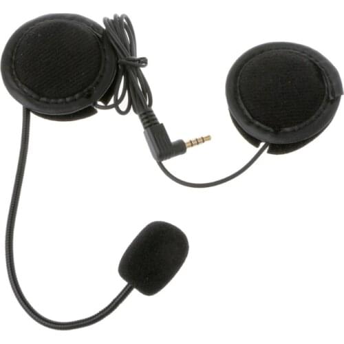 Microphone Speaker Soft Cable Headset Accessory for Motorcycle Helmet Bluetooth Interphone Intercom Work with Any 3.5mm-plug