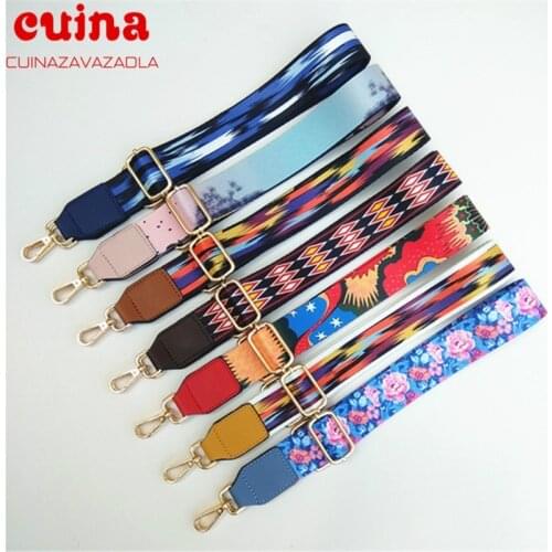 Fashion Womens Bag Shoulder Strap Color Nylon Cotton Bag Belt Lengthening And Wide Belt Leather Bag Replacement Belt