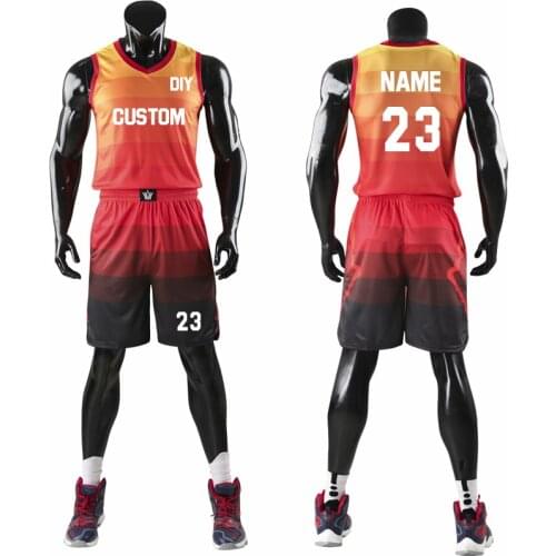 Top Quality Men Women Kids Basketball Jerseys Sets Uniforms Boys Sport Kit Clothing Shirts Shorts Suits Side Pockets Customized