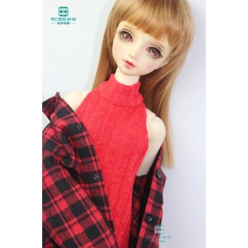 BJD Doll clothes Fashion halter sweater white, pink, black, gray for 58-60CM 1/3 Girls SD Dolls toys Ball Jointed Doll gif