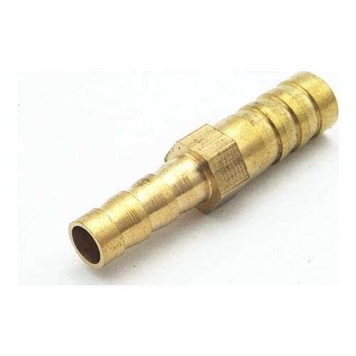 4mm 5mm 6mm 8mm 10mm 12mm 14mm 16mm 18mm 20mm 2 Way Straight Hose Barb Brass Barbed Pipe Fitting Reducer Coupler Connector
