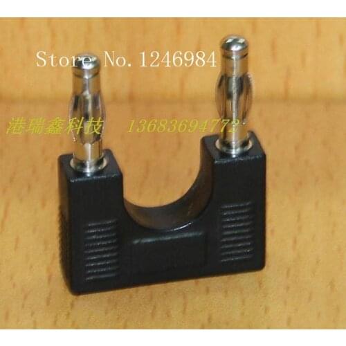 [SA]M incense four double banana plug connector short black A-6105 Banana Plug--50pcs/lot