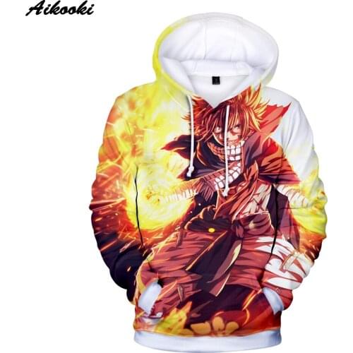 Fashion Anime Fairy Tail 3D Hoodie Men/women Hot Sweatshrit Fairy Tail Harajuku Hoodies Men/Women Pullover Casual Tops