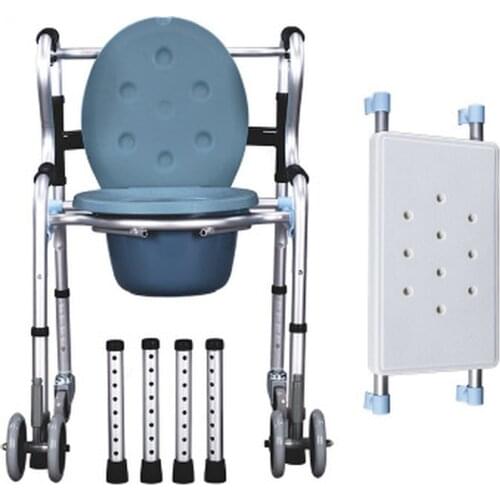 MHKBD elderly aluminum alloy toilet chair disabled toilet toilet pregnant women toilet can massage medical equipment