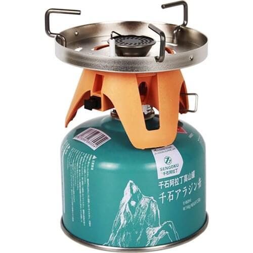 Wind Proof Outdoor Gas Burner Camping Stove Survival Cookware Outdoor Kitchen Kit Outdoor Backpacking Travel Picnic BBQ Stove