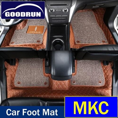 For Lincoln MKC Waterproof Custom Leather Pads Car Accessories Floor Foot Mat