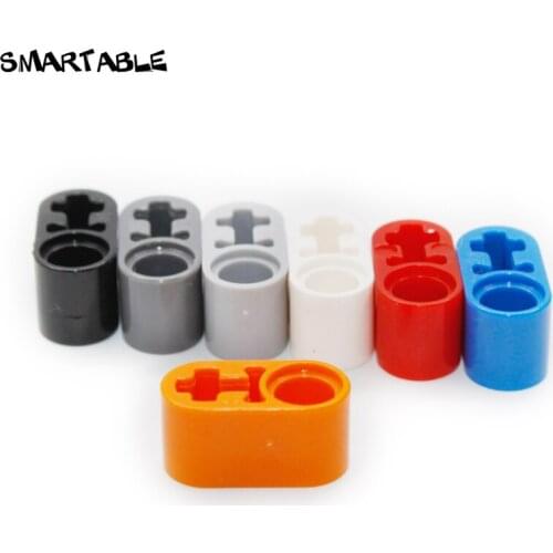 Smartable Technic Connector with Axlehole 1x2 Building Block MOC Part Toys for Children Compatible Technic 60483 100pcs/Set