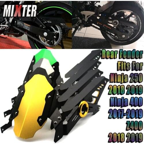 Motorcycle Rear Fender Mudguard Chain Guard Cover Fits For Kawasaki Ninja250 Ninja400 Ninja-250 Ninja-400 2018-2021 Z400 '18-'21