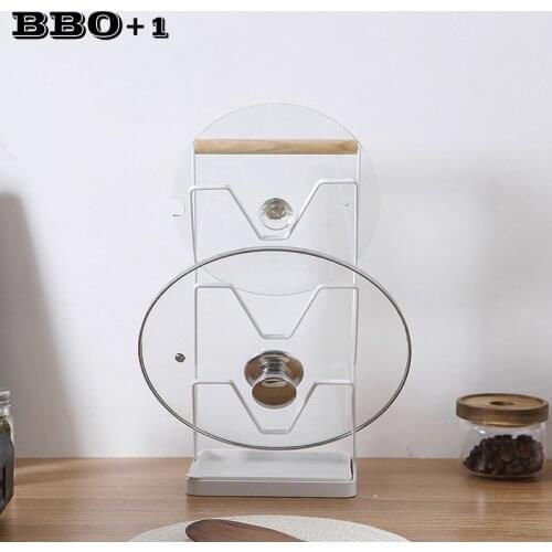 3 Layers Pan Lid Storage Rack Holding Stainless Steel Wall Mount Pot Cover Organizer Holder Rack Shelf Stand Kitchen Accessories