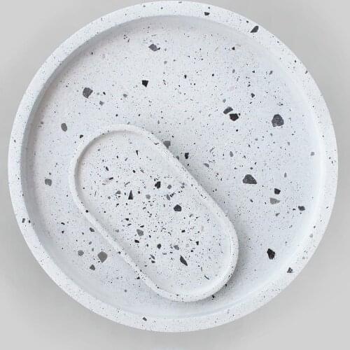 Large Round Tray Silicone Mold Concrete Round Flower Pot Base Mold Multi size Cement Tray Mold Free shipping Epoxy resin mold