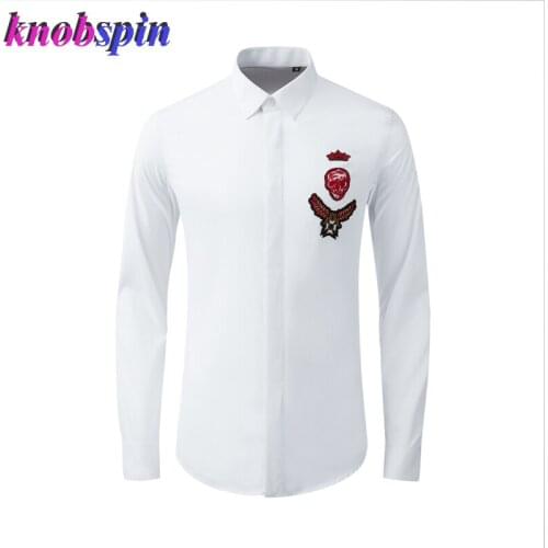 Brand Shirt men New Fashion Long sleeve Slim Casual Mens shirts high quality Cotton Chemise homme Plus size 38-48 Camisas