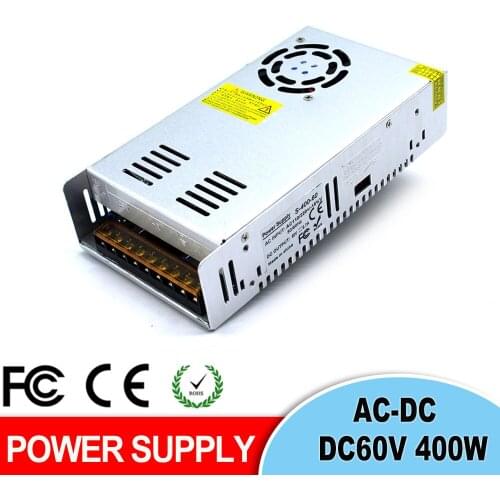 DC Power Supply 12V 13.8V 18V 24V 30V 28V 36V 42V 48V 60V 400W Transformers 220V 110V AC-DC SMPS For CCTV Light CNC Router Motor