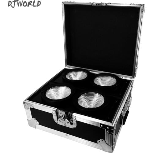 Djworld 2eyes 200W LEDCOB Blinder Light With Flightcase Cool And Warm White Color For TV Show Party Spectator Seats